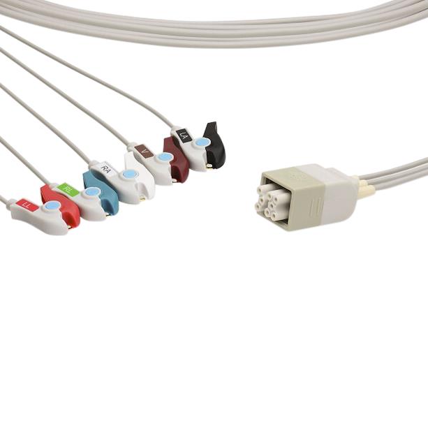 Cables And Sensors, LLC Marquette-Compatible ECG Telemetry Leadwires LAP5-90P0 - 1.0 Each