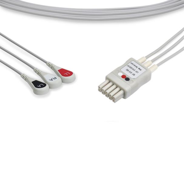 Cables And Sensors, LLC Philips-Compatible EKG Leadwires LDT3-90S0 - 1.0 Each