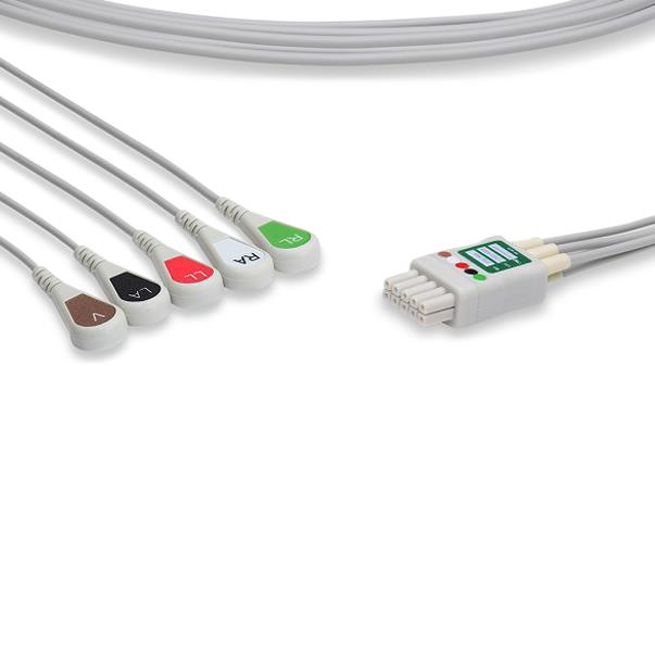 Cables And Sensors, LLC Philips-Compatible EKG Leadwires LDT5-90S0 - 1.0 Each