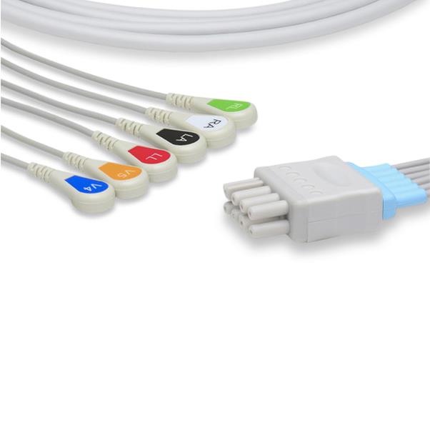Cables And Sensors, LLC Philips-Compatible EKG Leadwires LKB6-90S0 - 1.0 Each