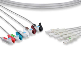 Cables And Sensors, LLC Philips-Compatible EKG Leadwires LLB5-90P0 - 1.0 Each