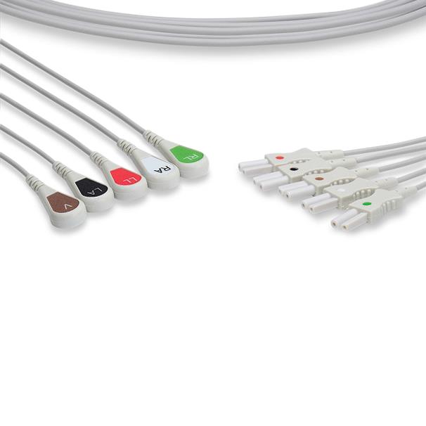 Cables And Sensors, LLC Philips-Compatible EKG Leadwires LLB5-90S0 - 1.0 Each