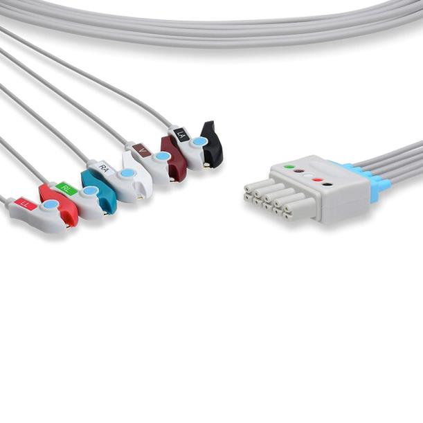 Cables And Sensors, LLC Philips-Compatible EKG Leadwires LM5-90P0 - 1.0 Each