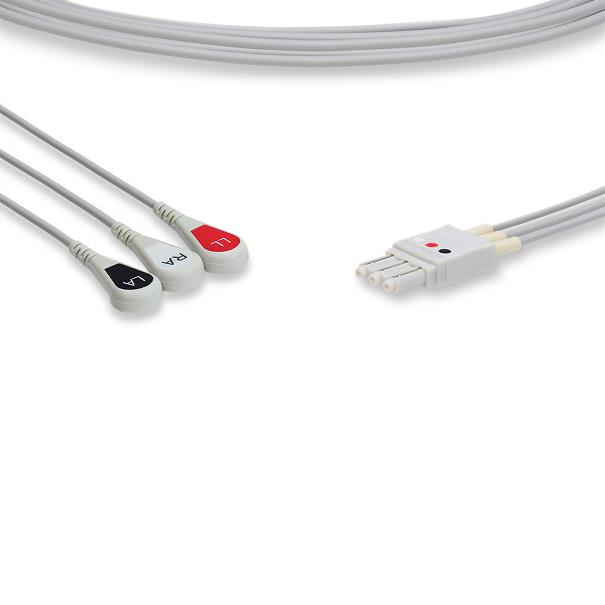 Cables And Sensors, LLC Philips-Compatible EKG Leadwires LP3-90S0 - 1.0 Each
