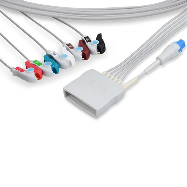Cables And Sensors, LLC Marquette-Compatible ECG Telemetry Leadwires LPTS5-90P0 - 1.0 Each