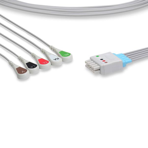 Cables And Sensors, LLC Philips-Compatible EKG Leadwires LQ5-90S0 - 1.0 Each