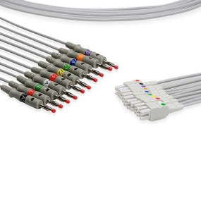 Cables And Sensors, LLC Burdick-Compatible EKG Leadwires LQB10-LB0 - 1.0 Each