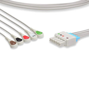 Cables And Sensors, LLC Philips-Compatible EKG Leadwires LR5-90S0 - 1.0 Each