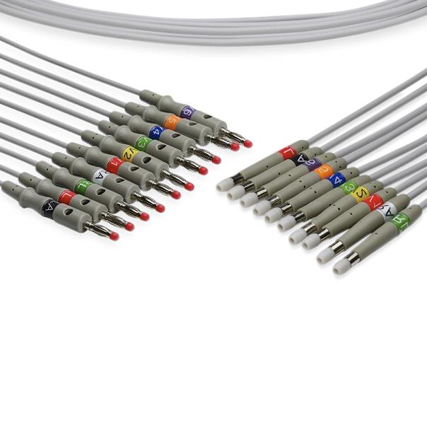 Cables And Sensors, LLC Burdick-Compatible EKG Leadwires LWA10-LB0 - 1.0 Each