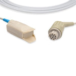 Cables And Nellcor-Compatible Datex Ohmeda Compatible Direct-Connect SpO2 Sensor Adult Clip OEM Part Number OXY-F4-N - S410-090 - 1 Each