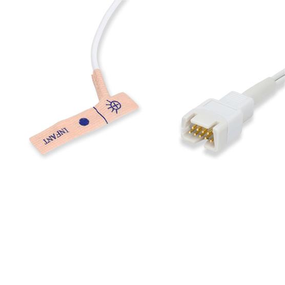 Cables And Nonin-Compatible Masimo Compatible Disposable SpO2 Sensor Infant (3-15Kg) Box of 20 OEM Part Number LNCS INF - S533-490 - 20 Each