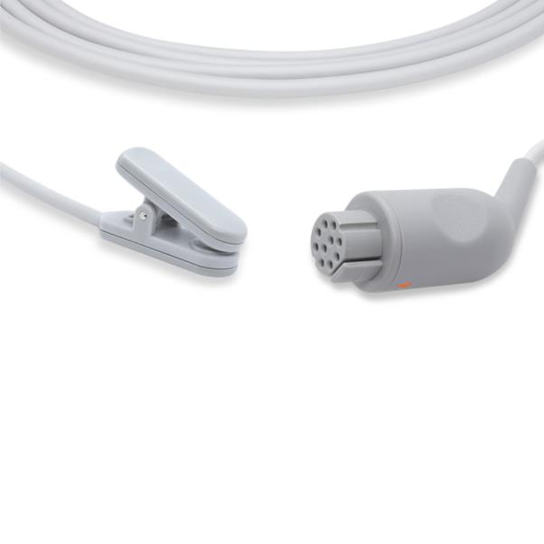 Cables And Datex-Ohmeda-Compatible Datex Ohmeda Compatible Direct-Connect SpO2 Sensor Adult Ear Clip OEM Part Number OXY-E4-N - S910-090 - 1 Each