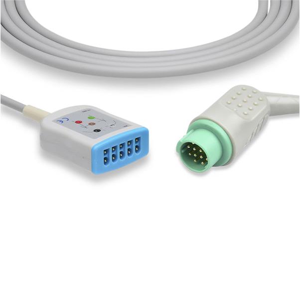 Cables And Sensors, LLC Marquette-Compatible EKG Trunk Cables TQ-23190 - 1.0 Each