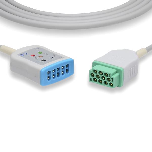 Cables And Sensors, LLC Marquette-Compatible EKG Trunk Cables TQ-25860 - 1.0 Each