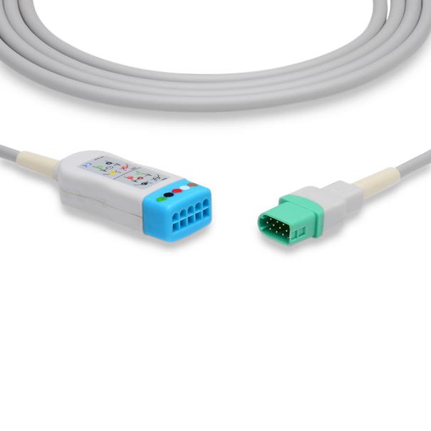 Cables And Sensors, LLC Marquette-Compatible EKG Trunk Cables TT-25260 - 1.0 Each