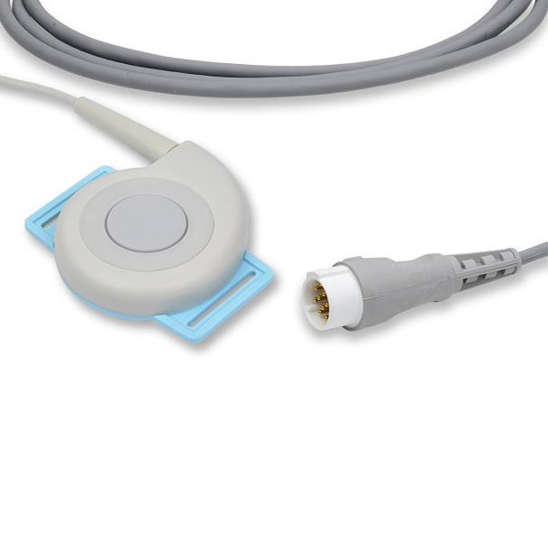 Cables and Sensors Philips-Compatible GE Healthcare > Corometrics Compatible Toco Transducer OEM Part Number 2264LAX - UFT300-100 - 1 Each