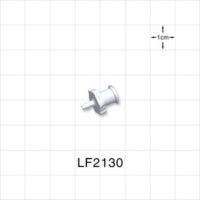 Female Luer Lock, Barbed, White, 100/Bag - Fits 1/16 inch ID Tubing (0.063 inch, 1.59 mm) - LF2130