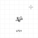 Female Luer Lock, Barbed, Natural, 100/Bag - Fits 1/16 inch ID Tubing (0.063 inch, 1.59 mm) - LF21