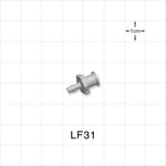 Female Luer Lock, Barbed, Natural, 100/Bag - Fits 3/32 inch ID Tubing (0.094 inch, 2.38 mm) - LF31