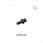 Female Luer Lock, Barbed, Black, 100/Bag - Fits 5/32 inch ID Tubing (0.156 inch, 3.97 mm) - LF5131
