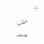 Female Luer Lock, Barbed, Natural, 100/Bag - Fits 3/16 inch ID Tubing (0.188 inch, 4.76 mm) - LF6130