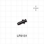 Female Luer Lock, Barbed, Black, 100/Bag - Fits 3/16 inch ID Tubing (0.188 inch, 4.76 mm) - LF6131