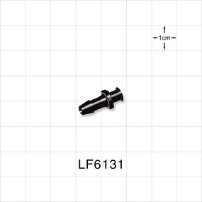 Female Luer Lock, Barbed, Black, 100/Bag - Fits 3/16 inch ID Tubing (0.188 inch, 4.76 mm) - LF6131