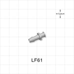 Female Luer Lock, Barbed, Natural, 100/Bag - Fits 3/16 inch ID Tubing (0.188 inch, 4.76 mm) - LF61