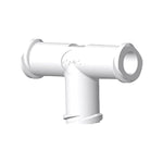 T Connector, Female Luer Locks, White, 100/Bag -  - LFT30