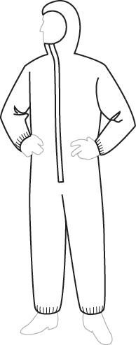 Liberty Glove Inc PermaGard Attached Hood Coveralls 18127/3XL - 25.0 Each