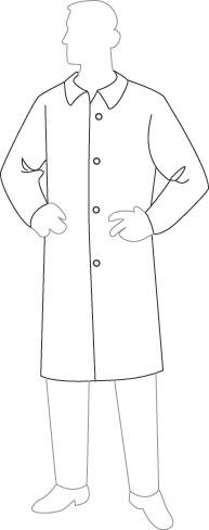 Liberty Glove Inc Liberty Glove PermaGard Lab Coats 18300M - 30.0 Each