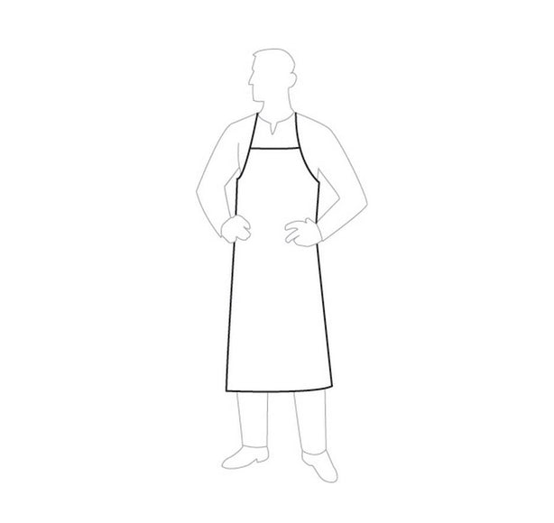 LIBERTY GLOVE PermaGard Premagard Apron Bibs with Neck Straps and Ties, 28" x 36" - 18470 - 100 Each