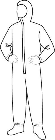 Liberty Glove Progard SMS Elastic Waist Coveralls with Hood and Boots, Size 3XL - 19122/3XL - 25 Each