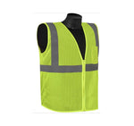 Liberty Glove Mesh Hivizgard Class 2 Flame-Retardant Safety Vest with 2" Reflective Stripes, Lime Green Color, Size XL - FR16002G/XL - 1 Each