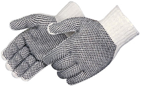 Liberty Glove Natural Cotton 2-Sided Dot Knit Gloves - P4715Q/LD - 300 Pair - MDL-LGAP4715QLD