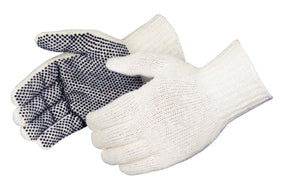 Liberty Glove Natural Cotton 1-Sided Dot Knit Gloves - P4716Q - 300 Pair - MDL-LGAP4716Q