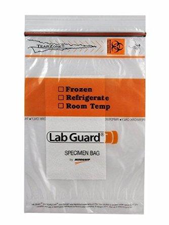 MINIGRIP, LLC Biohazard Specimen Bags SBL2AP69B 50 Each - MDL-LGLIP2AP69BZ