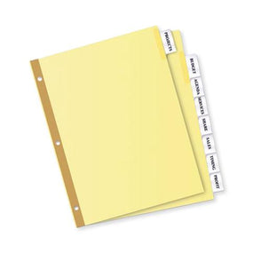 Avery-Dennison 8-Tab Binder Dividers 11112 - 1.0 Set