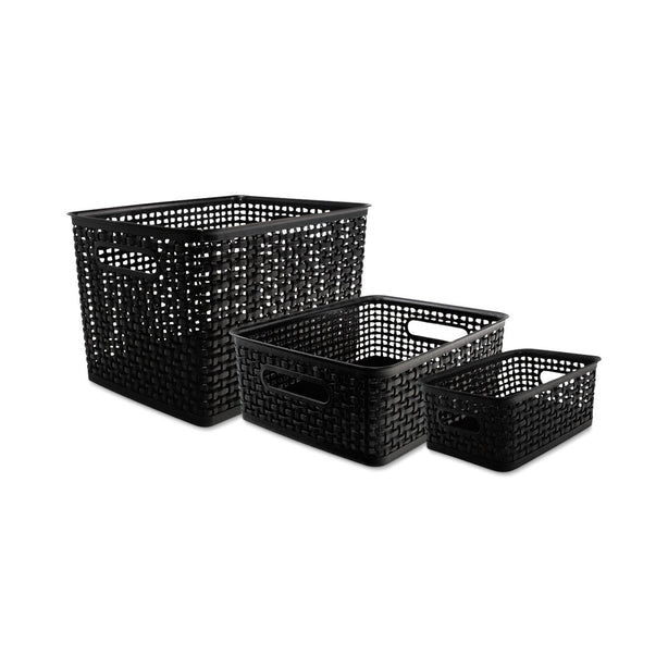 Advantus Corporation Plastic Weave Bins AVT-40329 3.0 Each