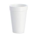 Dart Container Styrofoam Drink by Foam Drinking Cup, White, 16 oz., MSPV / Government Only - DCC16J16 - 1000 Each