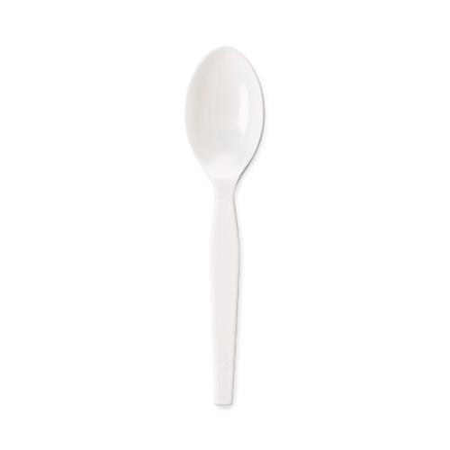 Dixie Food Service Individually-Wrapped White Medium-Weight Plastic Spoons DXETM23C7 - 1000.0 Each - MDL-LGSDXETM23C7