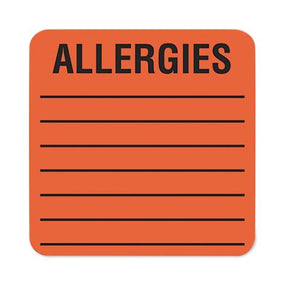 Tabbies Tabbies Allergy Warning Labels TAB40560 - 500.0 Each