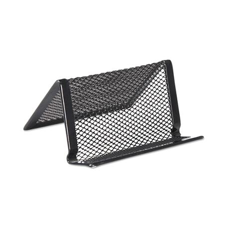 Universal Office Products Mesh Metal Business Card Holder UNV20005 - 1.0 Each - MDL-LGSUNV20005