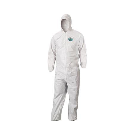 Lakeland Industries Micromax Nonsterile Coveralls with Hood, Boots and Elastic Wrists, Size M - CTL414-MD - 25 Each