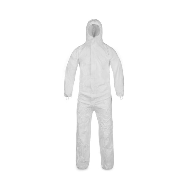 Lakeland Industries MicroMax NS Zip-Front Zip Front Coverall with Elastic Wrists / Ankles / Back Waist and Attached Hood, Size L, Clean Sterile - CTL428CS-LG - 25 Each