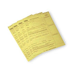 Non-DOT Forms, Yellow, 100 per Pack, Lifeloc - 14008 - 100 Each