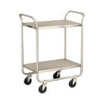 Lakeside Medium Duty Stainless Steel 243 Medium-Duty Stainless-Steel Utility Cart, 500 lb., 2 Shelves, 22" x 36" x 40-5/8" - MDL-LKS243 - 1 Each