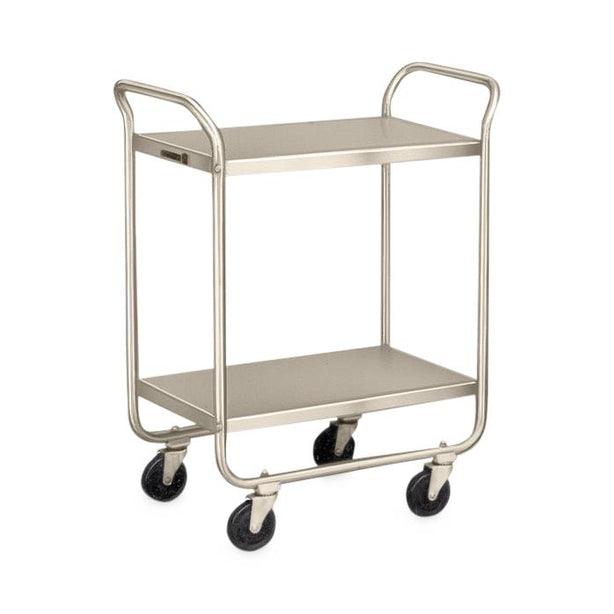 Lakeside Medium Duty Stainless Steel 243 Medium-Duty Stainless-Steel Utility Cart, 500 lb., 2 Shelves, 22" x 36" x 40-5/8" - MDL-LKS243 - 1 Each