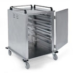 Lakeside Single-Door Stainless Steel Meal Cart for Up to 12 Meal Trays, 32-1/4" W x 21-3/4" D x 45-3/4" H - 5510 - 1 Each