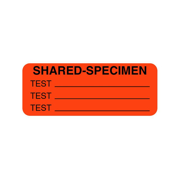 Shared-Specimen Test Laboratory Label - LL1084 - 3 Roll - MDL-LL1084